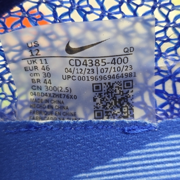 Nike Air Zoom Victory Racer Blue Track & Field Spikes Men Size 12 CD4385-400 New main image 6